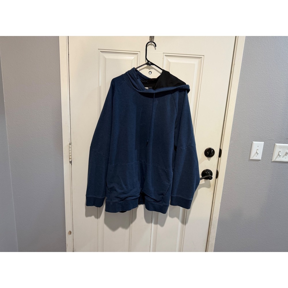 Russell Mens 2XL Dri-Power 360 Training Fit Hoodie Navy Blue Intellifresh Sweat